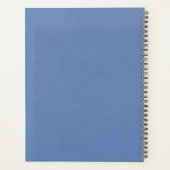 Elegant Blue Personalized 2026 Planner プランナー手帳 (裏面)