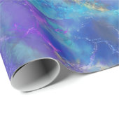 Elegant Blue, Purple, and Gold Marble Pattern ラッピングペーパー (ロールコーナー)