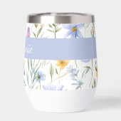 Elegant Blue Purple Watercolor Wildflower  (背面)