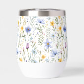 Elegant Blue Purple Watercolor Wildflower (背面)