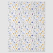 Elegant Blue Purple Watercolor Wildflower  薄葉紙 (正面)