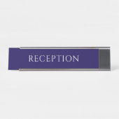 Elegant Blue Reception Desk Name Plate デスクネームプレート (正面)