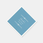 Elegant Blue Regency Style Baby Shower  スタンダードカクテルナプキン (角)