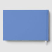 Elegant Blue Roses French Toile Guest Book ゲストブック (裏面)