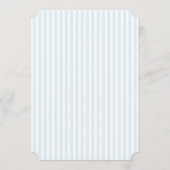 Elegant Blue & Sage Striped Wedding 招待状 (裏面)