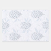 Elegant Blue & Silver Christmas Wrapping Paper ラッピングペーパーシート (正面2)
