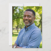 Elegant Blue Silver Glitter 60th Birthday Photo 招待状 (裏面)