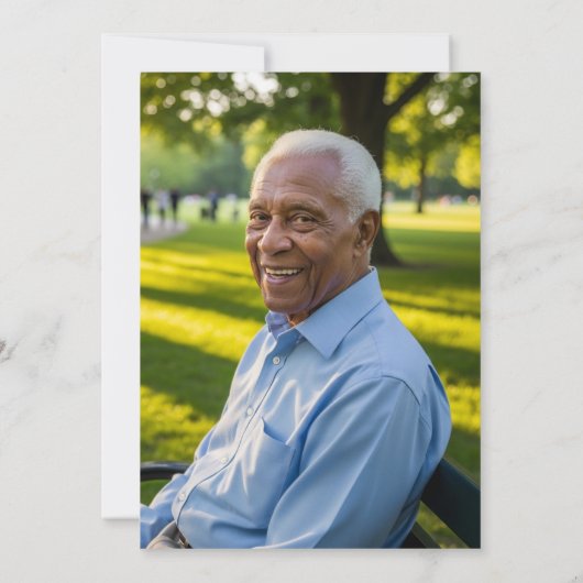 Elegant Blue Silver Glitter 75th Birthday Photo 招待状 (裏面)