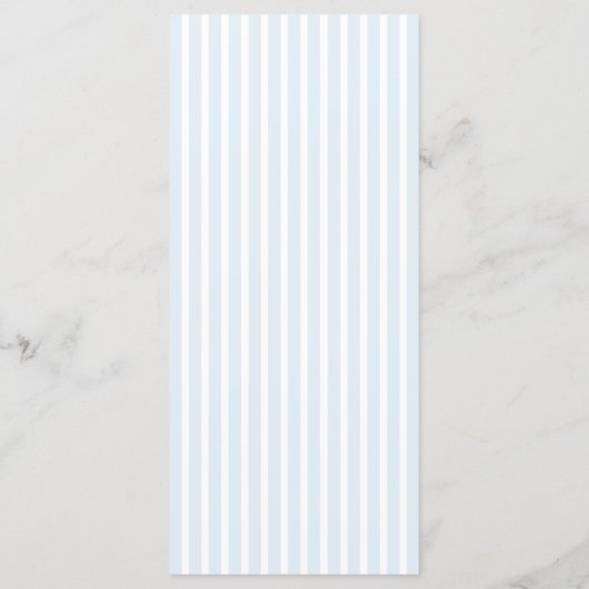 Elegant Blue Stripes Bridal Shower Menu メニュー (裏面)