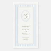 Elegant Blue Stripes Wedding (正面)
