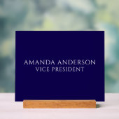 Elegant Blue Vice President Title Name Plate アクリルサイン (ニュートラル)