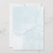 Elegant Blue Watercolor 招待状 (裏面)