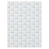 Elegant Blue Watercolor Botanical Pattern テーブルクロス (正面)