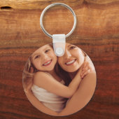 Elegant Blue Watercolor Floral Pattern Invitation キーホルダー (裏面)