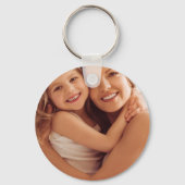 Elegant Blue Watercolor Floral Pattern Invitation キーホルダー (裏面)