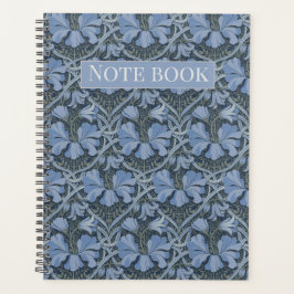 Elegant Blue Watercolor Floral Pattern Invitation プランナー手帳