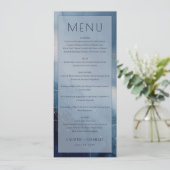 Elegant Blue Watercolor Menu メニュー (スタンド正面)