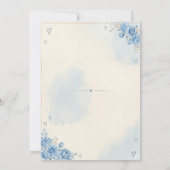 Elegant Blue Watercolor Mother’s Day Card  招待状 (裏面)