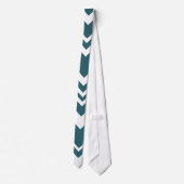 Elegant blue & white chevron pattern Neck Tie ネクタイ (裏面)