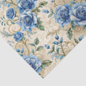 Elegant Blue & White Vintage Inspired Florals  薄葉紙 (詳細)