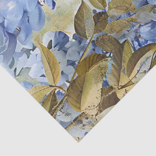 Elegant Blue Wisteria & Ravens Decoupage Paper 薄葉紙 (詳細)