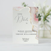 Elegant Blush Agate Fluid Ink  エンクロージャーカード (スタンド正面)