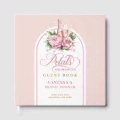 Elegant blush and gold bridal shower guest book  ゲストブック (正面)