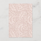 Elegant Blush Floral Wedding Details and RSVP エンクロージャーカード (裏面)