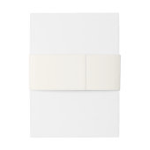 Elegant Blush Garden Wedding Invitation Belly Band 招待状ベリーバンド (裏面例)