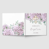 Elegant Blush Hydrangea Baptism ゲストブック (全面)