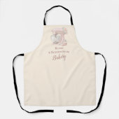 Elegant Blush Patisserie Bakery Business エプロン (正面)