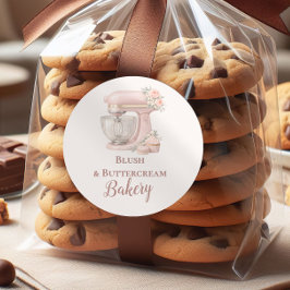 Elegant Blush Patisserie Bakery Business ラウンドシール