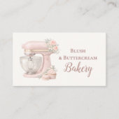 Elegant Blush Patisserie Bakery Business 名刺 (正面)