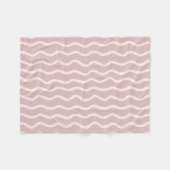 Elegant Blush Pink  フリースブランケット (正面(横))