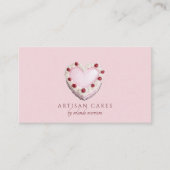 Elegant Blush Pink Cake Bakery 名刺 (正面)