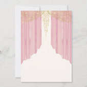 Elegant Blush Pink Dress Quinceanera 招待状 (裏面)