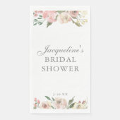 Elegant Blush Pink Floral Custom Bridal Shower (正面)