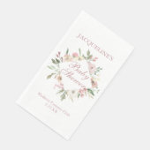Elegant Blush Pink Floral Personalized Baby Shower (コーナー)
