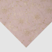 Elegant Blush Pink Gold Foil Floral Tissue Paper 薄葉紙 (詳細)