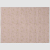 Elegant Blush Pink Gold Foil Floral Tissue Paper 薄葉紙 (正面)