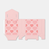 Elegant Blush pink little hearts pattern Favor Box フェイバーボックス (折り畳みなし)