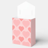 Elegant Blush pink little hearts pattern Favor Box フェイバーボックス (オープン)
