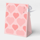 Elegant Blush pink little hearts pattern Favor Box フェイバーボックス (裏面サイド)