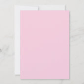 Elegant Blush Pink Oh Baby Shower Invitation 招待状 (裏面)