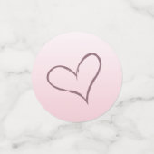 Elegant Blush Pink Ombre Script Sweet Sixteen コンフェッティ (スモール正面)