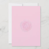 Elegant Blush Pink Peony Oh Baby Shower Invitation 招待状 (裏面)