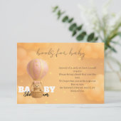 Elegant Blush Pink Teddy Bear Books for Baby エンクロージャーカード (スタンド正面)