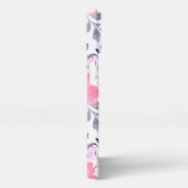 Elegant Blush Pink Watercolor Floral Phone Case iPhoneケース (右側面)