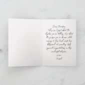 Elegant Blush Pink Watercolor Roses Graduation  カード (内部)