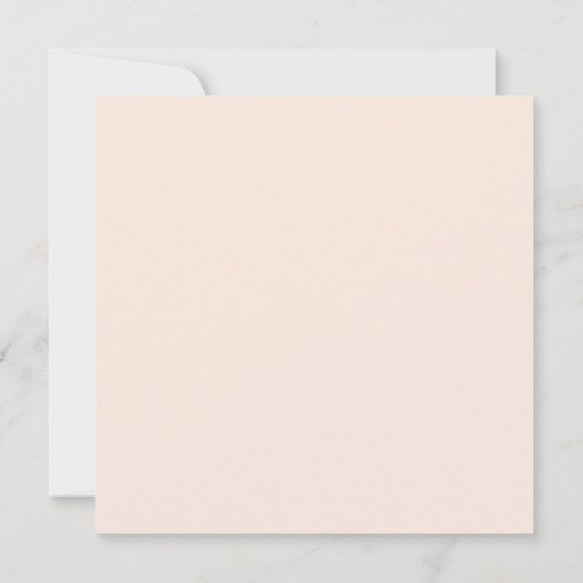 Elegant Blush Pink Wedding Invitation - Customizab 招待状 (裏面)